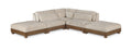 Tobin 120" Taupe Chenille Fabric Upholstered 5pc. Modular Sectional - Sec5C