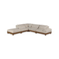 Tobin 127.75" Taupe Chenille Fabric Upholstered 5pc. Modular Sectional - Sec5D