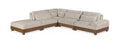 Tobin 127.75" Taupe Chenille Fabric Upholstered 5pc. Modular Sectional - Sec5D