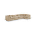 Sinclair 152" Beige Chenille Fabric Upholstered 5Pc. Modular Sectional - Sec5D
