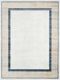 Dekor Grey Navy Modern Polypropylene Area Rug