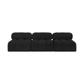 Anastasia 102" Boucle Fabric Upholstered 3pc. Armless Modular Sofa