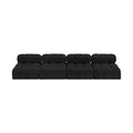 Anastasia 136" Boucle Fabric Upholstered 4pc. Armless Modular Sofa