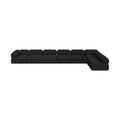 Anastasia 204" Black Boucle Fabric Upholstered 7pc. Modular Sectional - Sec7C