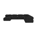 Anastasia 136" Boucle Fabric Upholstered 7pc. Modular Sectional