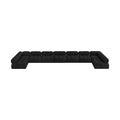 Anastasia 204" Boucle Fabric Upholstered 9pc. Modular Sectional