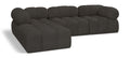 Anastasia 102" Brown Boucle Fabric Upholstered 4pc. Modular Sectional - Sec4B