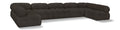 Anastasia 170" Brown Boucle Fabric Upholstered 7pc. Modular Sectional - Sec7A