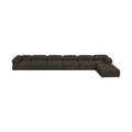 Anastasia 204" Brown Boucle Fabric Upholstered 7pc. Modular Sectional - Sec7D