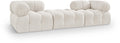 Anastasia 102" Cream Boucle Fabric Upholstered 3pc. Modular Sofa - S102D