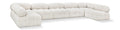 Anastasia 170" Cream Boucle Fabric Upholstered 7pc. Modular Sectional - Sec7A