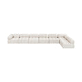 Anastasia 204" Cream Boucle Fabric Upholstered 7pc. Modular Sectional - Sec7C