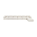 Anastasia 204" Cream Boucle Fabric Upholstered 7pc. Modular Sectional - Sec7D