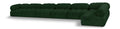 Anastasia 204" Green Boucle Fabric Upholstered 7pc. Modular Sectional - Sec7C