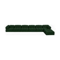 Anastasia 204" Green Boucle Fabric Upholstered 7pc. Modular Sectional - Sec7D