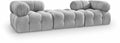 Anastasia 102" Grey Boucle Fabric Upholstered 3pc. Modular Sofa - S102D