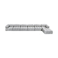 Anastasia 204" Grey Boucle Fabric Upholstered 7pc. Modular Sectional - Sec7D