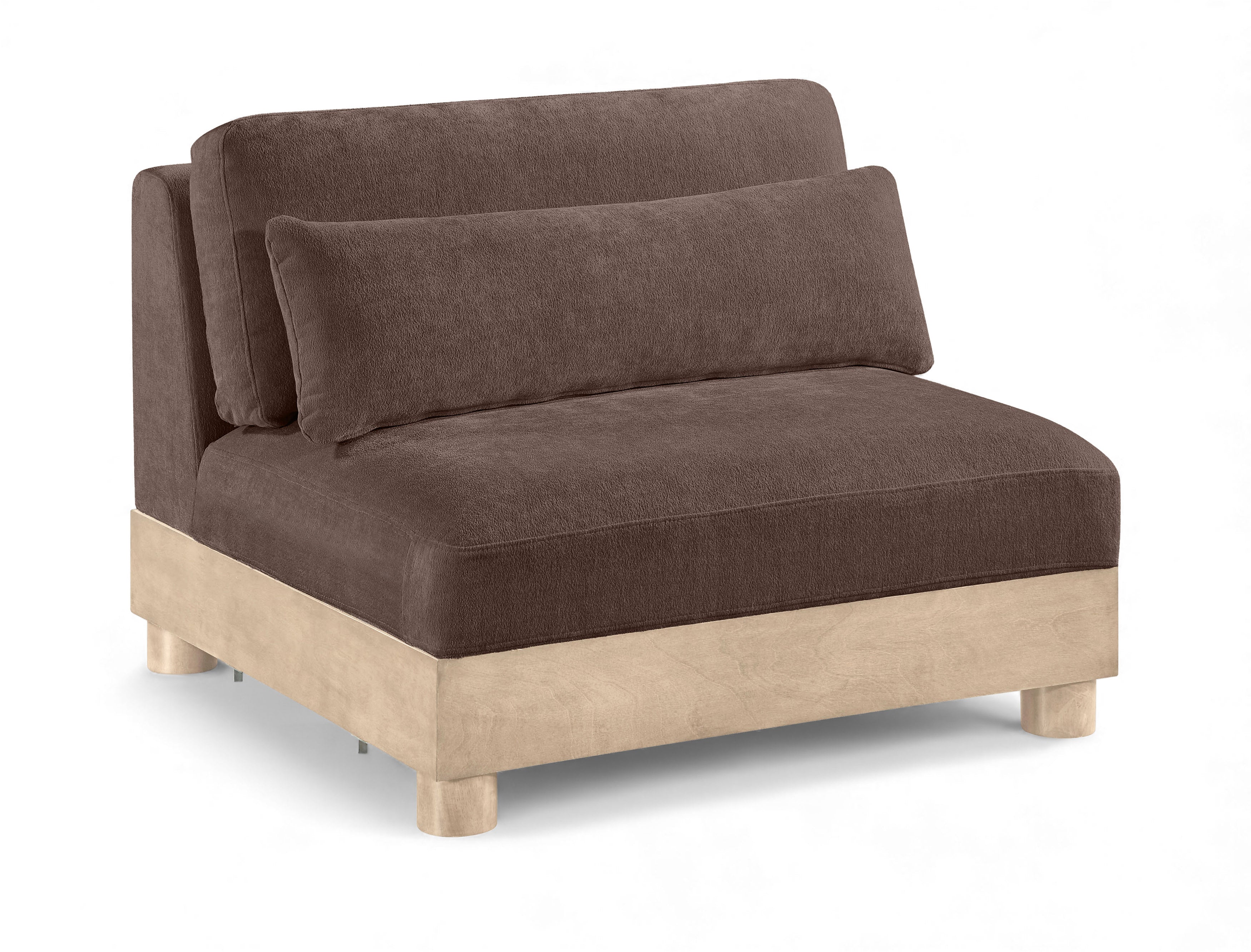 Tobin Chenille Fabric Upholstered Modular Armless Chair