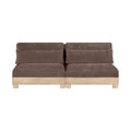 Tobin 80" Chenille Fabric Upholstered 2pc. Modular Sofa