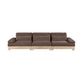 Tobin 135.5" Chenille Fabric Upholstered 3pc. Modular Sofa