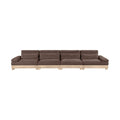 Tobin 175.5" Chenille Fabric Upholstered 4pc. Modular Sofa