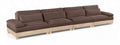 Tobin 175.5" Chenille Fabric Upholstered 4pc. Modular Sofa