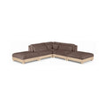 Tobin 120" Brown Chenille Fabric Upholstered 5pc. Modular Sectional - Sec5C