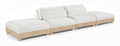 Tobin 160" Cream Chenille Fabric Upholstered 4pc. Modular Sofa - S4C