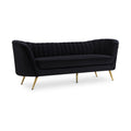 Lourdes 88" Velvet Upholstered Sofa