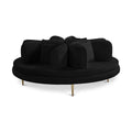 Concetta Velvet Upholstered Roundabout Sofa