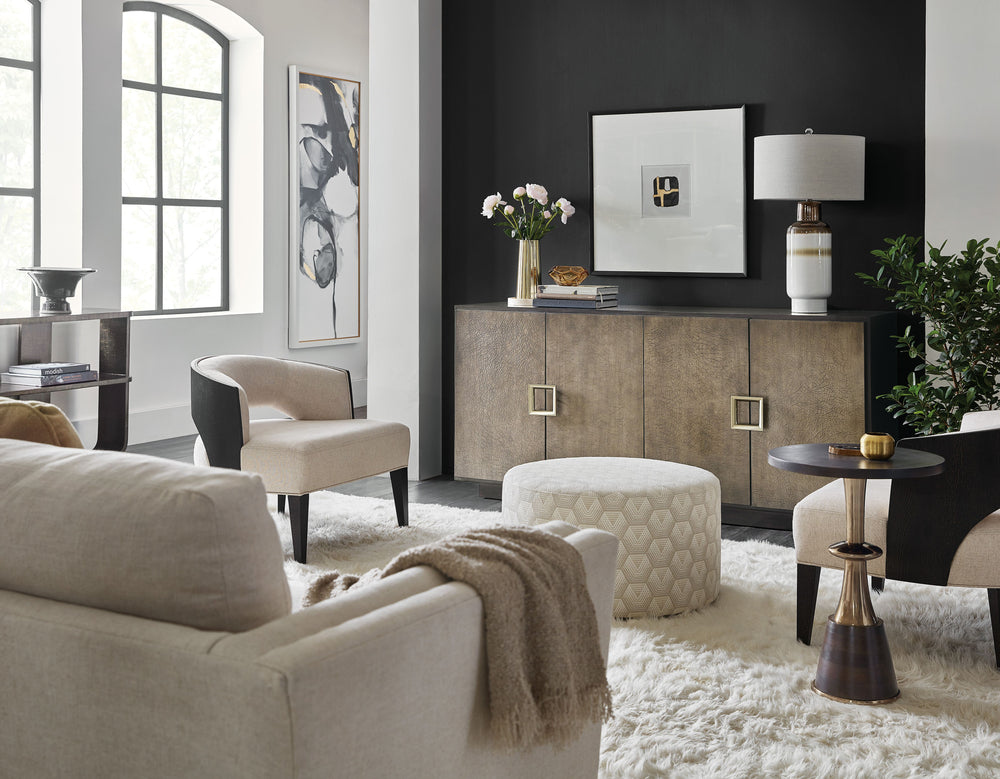 Melange Asher Credenza – Canvas Crackle Figured Primavera