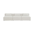 Demetria 108" Fabric Upholstered 3pc. Armless Modular Sofa