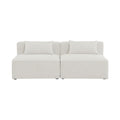 Demetria 72" Fabric Upholstered 2pc. Armless Modular Sofa
