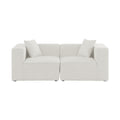Demetria 72" Fabric Upholstered 2pc. Modular Sofa