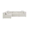 Demetria 108" Cream Fabric Upholstered 4pc. Modular Sectional - Sec4B