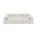 Demetria 108" Fabric Upholstered 6pc. Modular Sectional