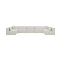 Demetria 180" Fabric Upholstered 7pc. Modular Sectional
