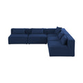 Demetria 108" Navy Fabric Upholstered 5pc. Modular Sectional - Sec5B