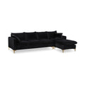 Mavis 110" Velvet Upholstered Reversible Sectional