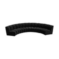 Hollis 167" Velvet Upholstered 5pc. Modular Sectional