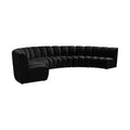 Hollis 176" Velvet Upholstered 6pc. Modular Sectional