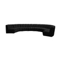 Hollis 178" Velvet Upholstered 8pc. Modular Sectional