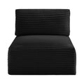 Rovigo Corduroy Performance Fabric Upholstered Modular Armless Chair