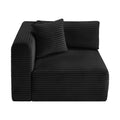 Rovigo Corduroy Performance Fabric Upholstered Modular Corner Chair