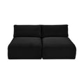 Rovigo 62" Corduroy Performance Fabric Upholstered 2 pc. Armless Modular Loveseat