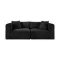 Rovigo 78" Corduroy Performance Fabric Upholstered 2 pc. Modular Sofa