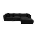 Rovigo 114" Corduroy Performance Fabric Upholstered 3 pc. Modular Sectional