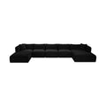 Rovigo 176" Corduroy Performance Fabric Upholstered 6 pc. Modular Sectional