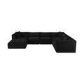 Rovigo 140" Corduroy Performance Fabric Upholstered 7 pc. Modular Sectional