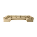 Rovigo 171" Camel Corduroy Performance Fabric Upholstered 7 pc. Modular Sectional - Sec7A